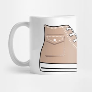 Shoe chuck pocket light brown Mug